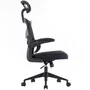 Woxter Silla Gaming Ergonómica Ergo Negro con Reposacabezas Ajustable y Reposabrazos Abatibles, Malla Transpirable - GM26-107